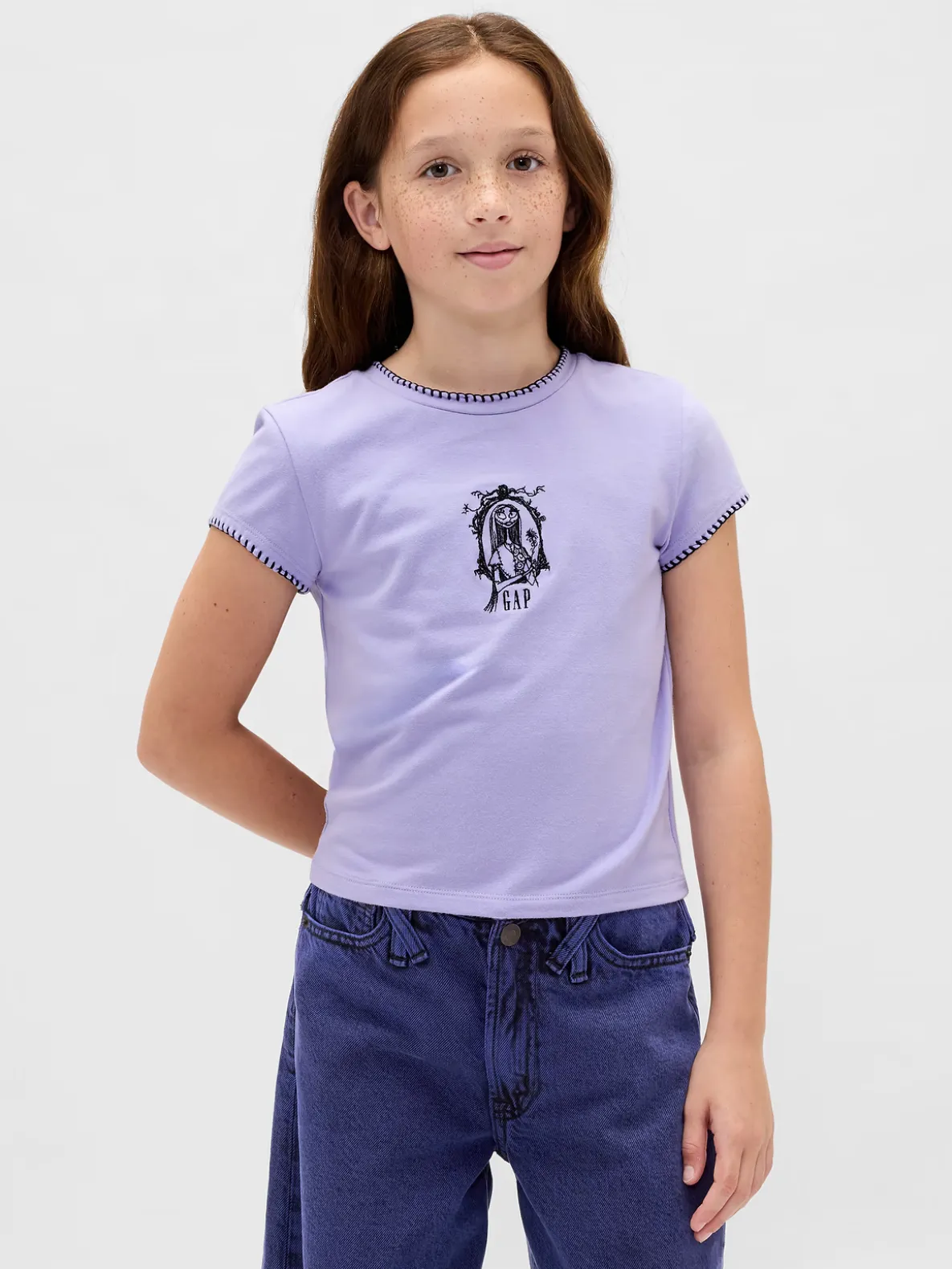 Gap × Disney Tim Burton’s The Nightmare Before Christmas Kids Shrunken Graphic T-Shirt