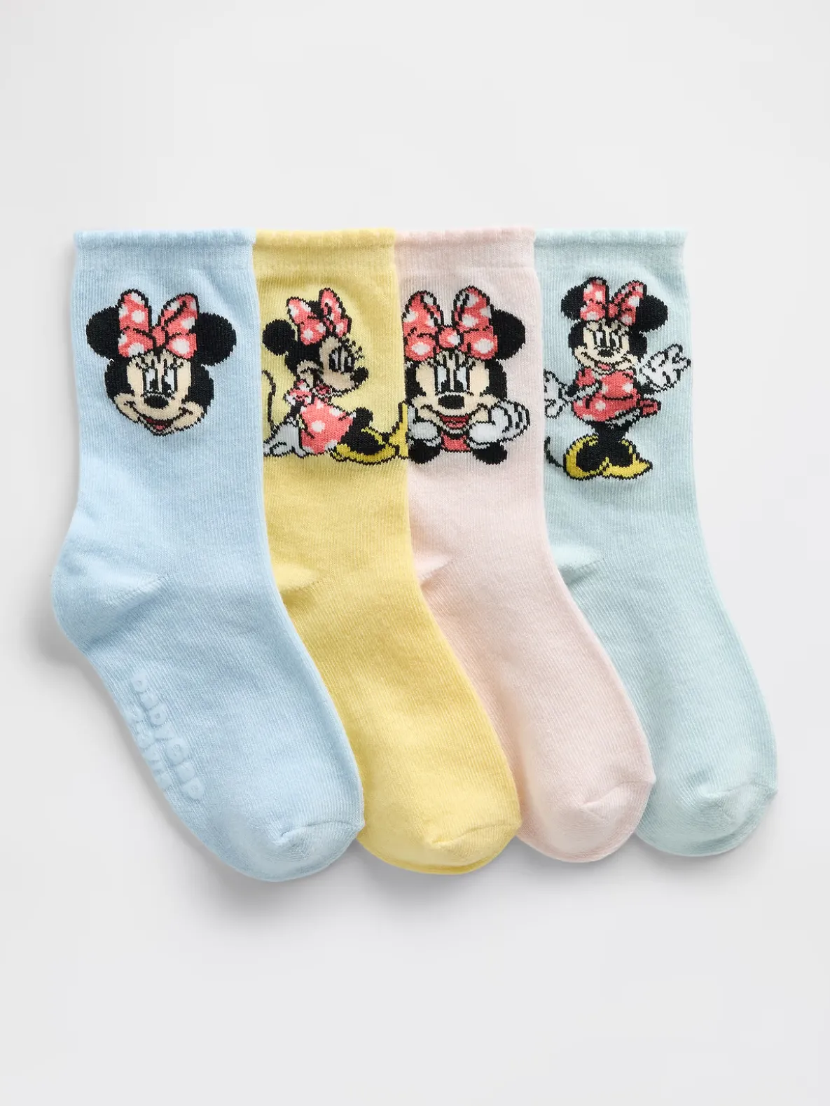 Gap × Disney Toddler Minnie Mouse Crew Socks (4-Pack)