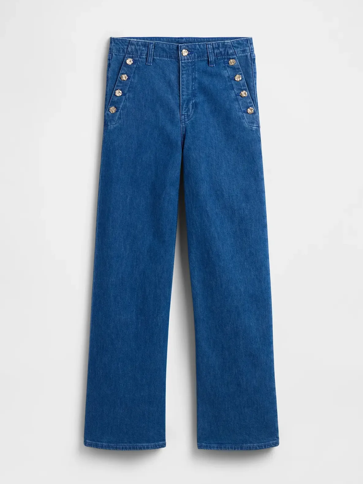 Gap × HFR High Rise Pintuck Stride Wide-Leg Jeans by Atelier Ndigo