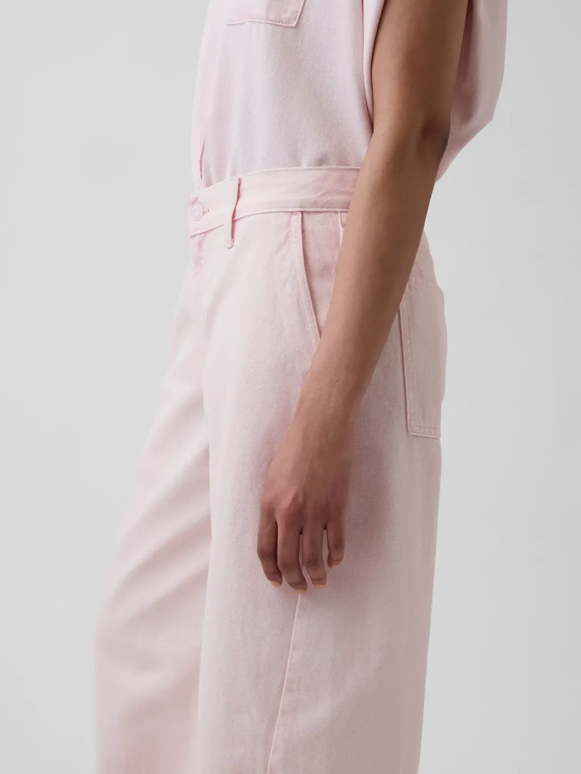 Gap × HFR Low Rise Pink Baggy Barrel Jeans by Nicole Benefield Portfolio
