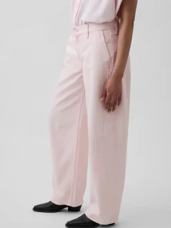 Gap × HFR Low Rise Pink Baggy Barrel Jeans by Nicole Benefield Portfolio