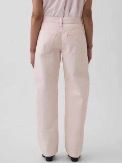 Gap × HFR Low Rise Pink Baggy Barrel Jeans by Nicole Benefield Portfolio