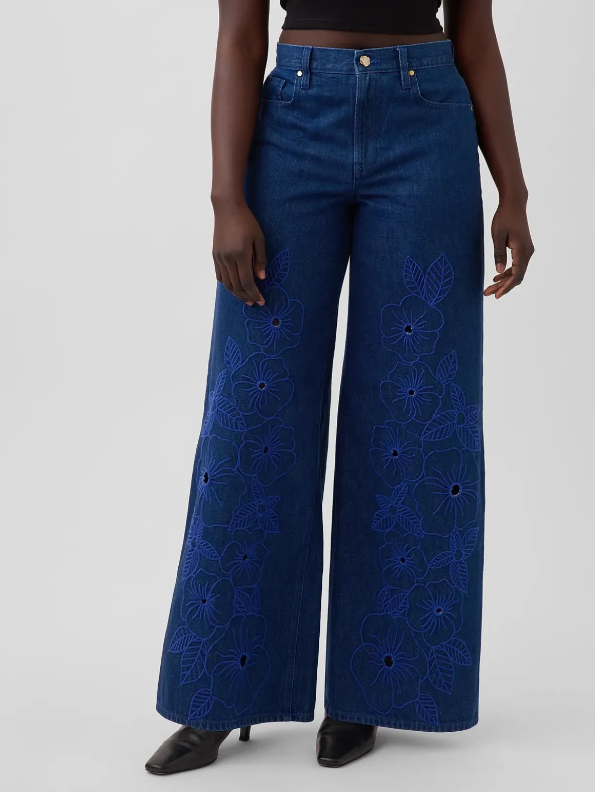 Gap × HFR Low Slung Floral Extra Baggy Jeans by Atelier Ndigo