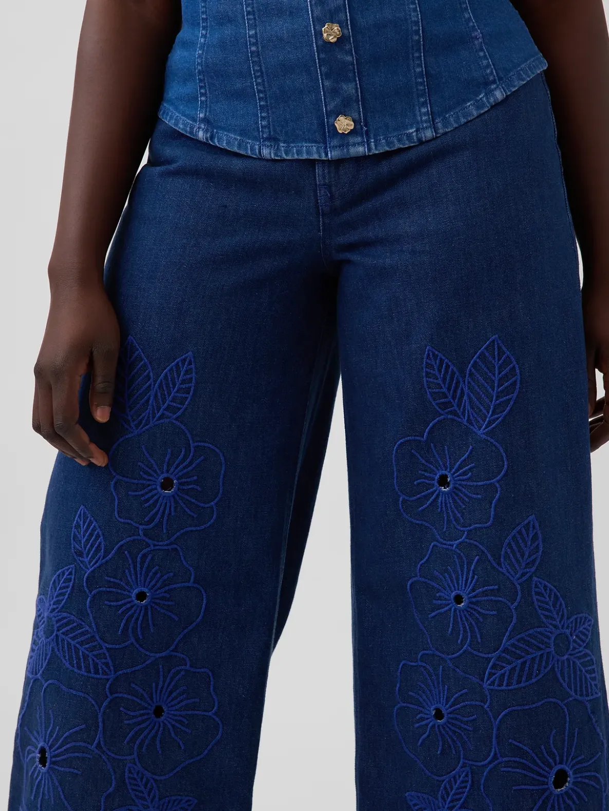 Gap × HFR Low Slung Floral Extra Baggy Jeans by Atelier Ndigo