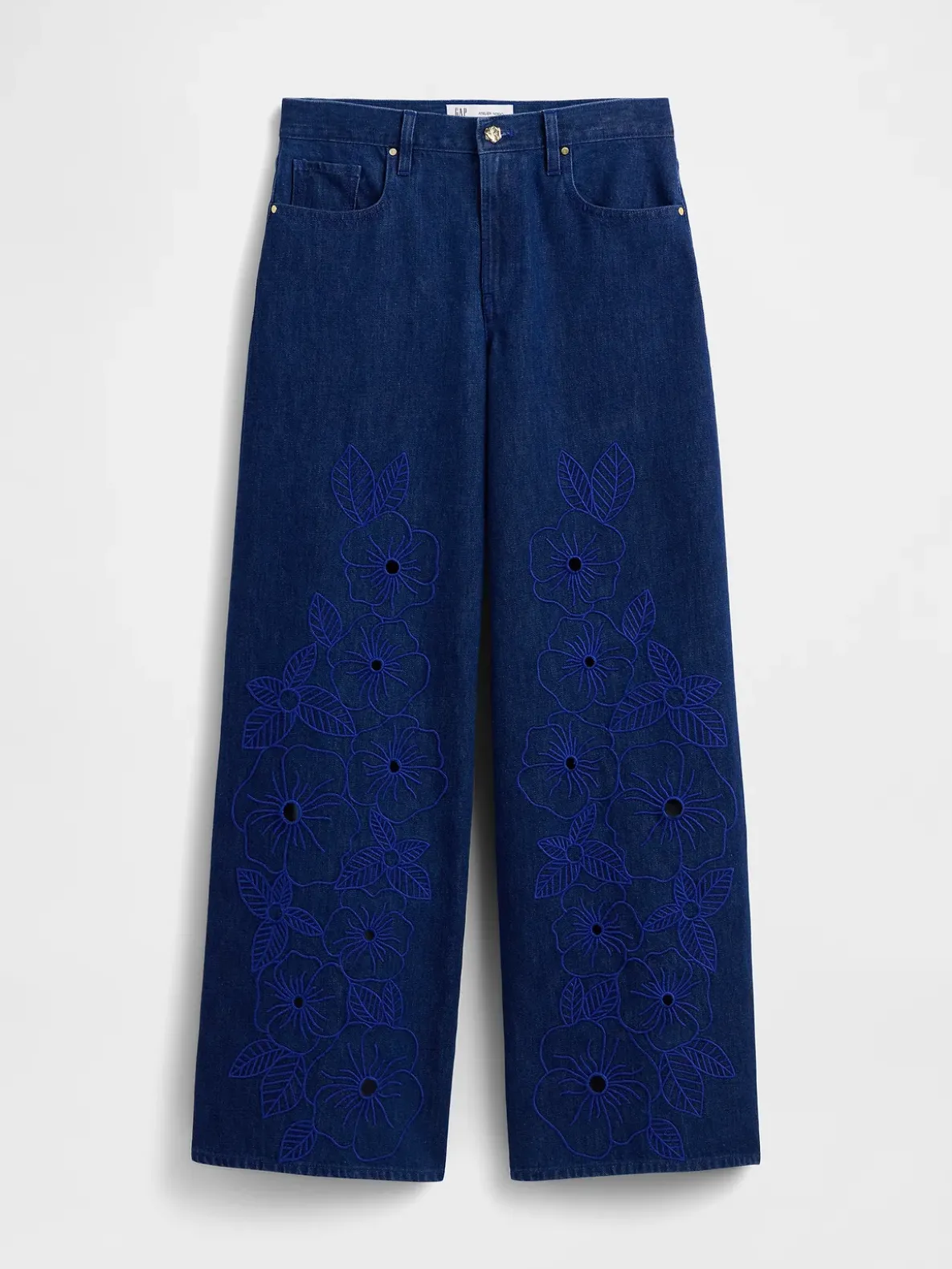 Gap × HFR Low Slung Floral Extra Baggy Jeans by Atelier Ndigo