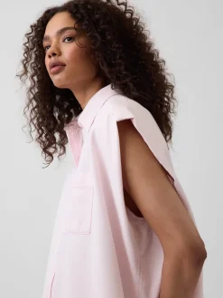 Gap × HFR UltraSoft Denim Wide-Shoulder Shirt by Nicole Benefield Portfolio