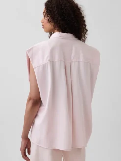 Gap × HFR UltraSoft Denim Wide-Shoulder Shirt by Nicole Benefield Portfolio