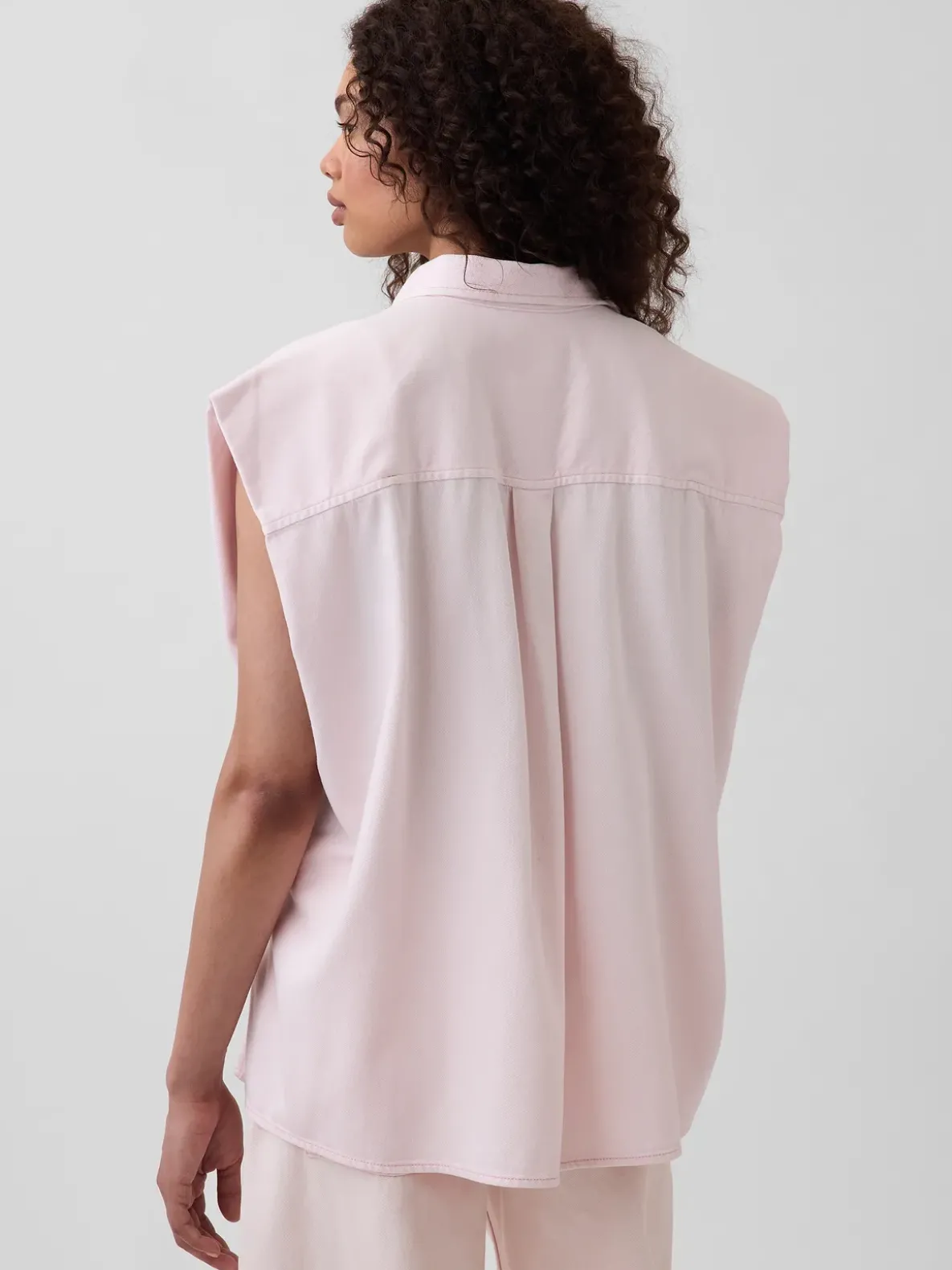 Gap × HFR UltraSoft Denim Wide-Shoulder Shirt by Nicole Benefield Portfolio