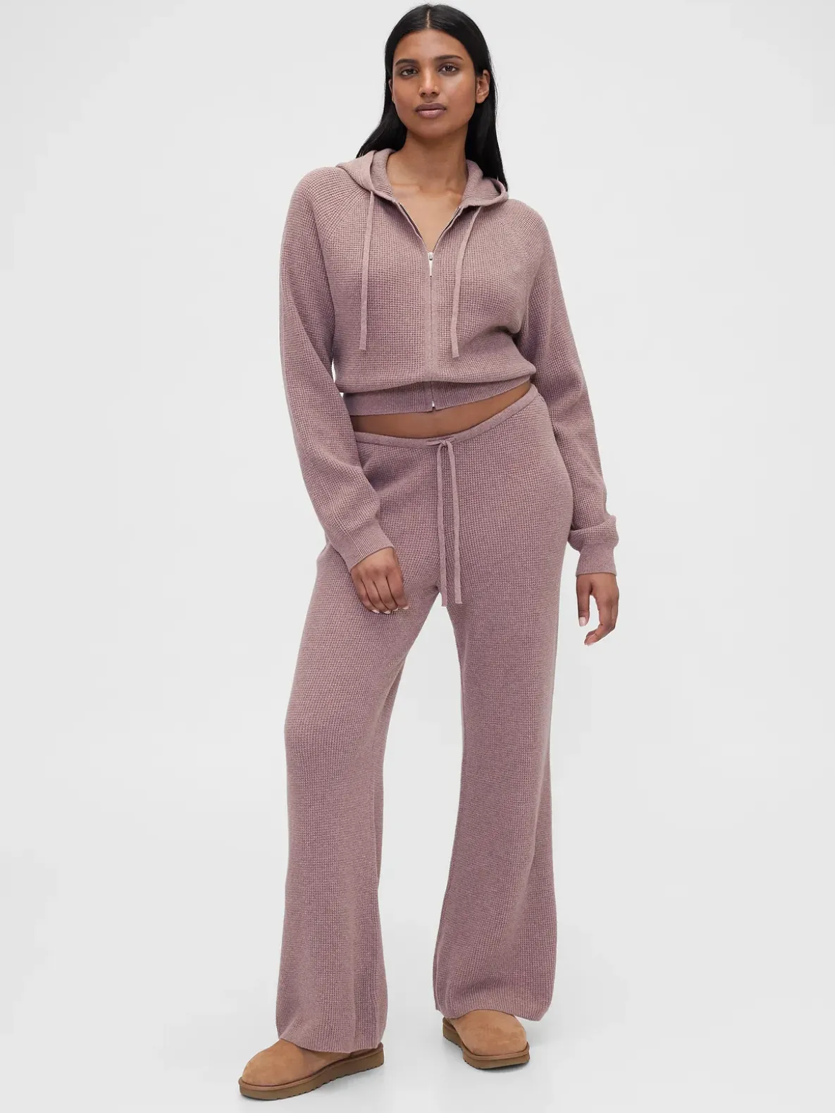 Gap × Summer Fridays CashSoft Waffle Crop Hoodie