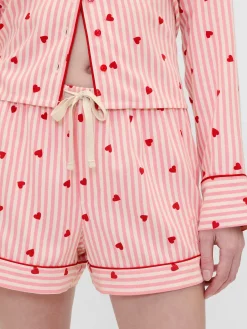 Gap × Summer Fridays Flannel Hearts PJ Boxer Shorts
