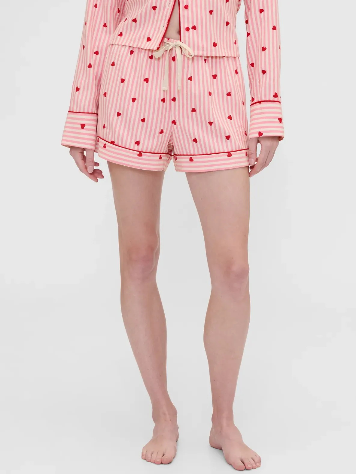 Gap × Summer Fridays Flannel Hearts PJ Boxer Shorts