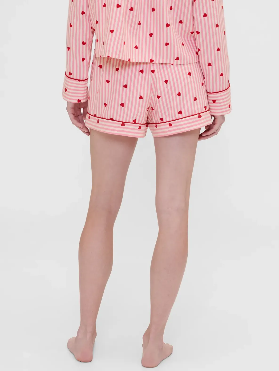 Gap × Summer Fridays Flannel Hearts PJ Boxer Shorts