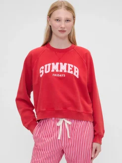 Gap × Summer Fridays Oversized Raglan Logo Sweatshirt
