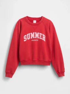 Gap × Summer Fridays Oversized Raglan Logo Sweatshirt