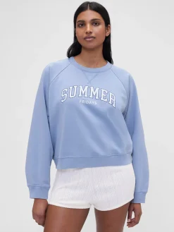 Gap × Summer Fridays Oversized Raglan Logo Sweatshirt