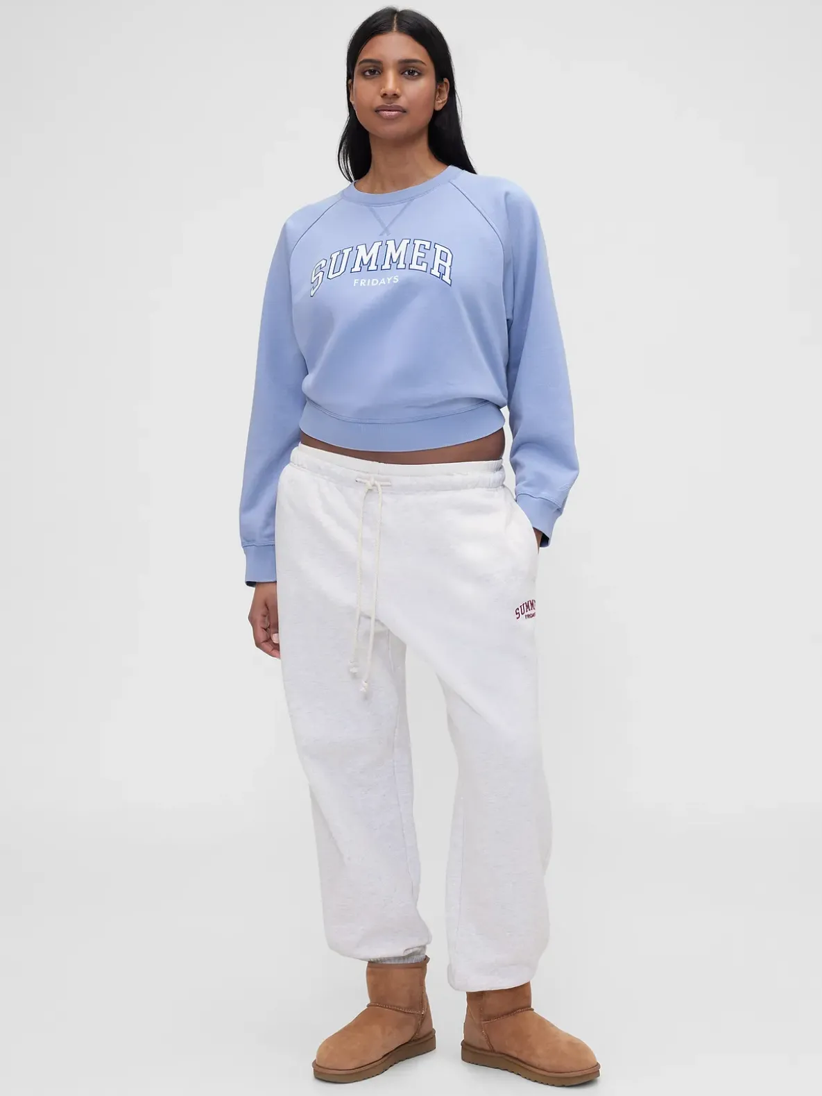 Gap × Summer Fridays Oversized Raglan Logo Sweatshirt
