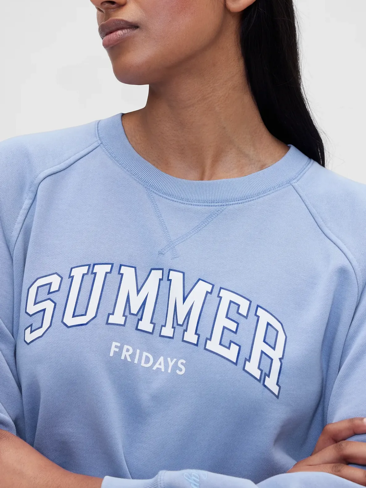 Gap × Summer Fridays Oversized Raglan Logo Sweatshirt