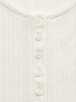 Gap × Summer Fridays Pointelle Henley PJ Top