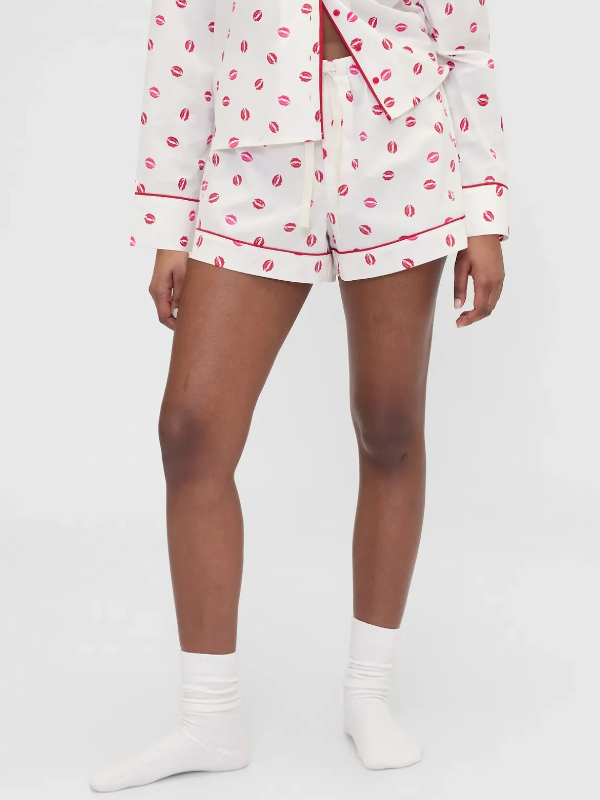 Gap × Summer Fridays Poplin Kiss PJ Boxer Shorts