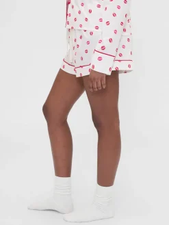 Gap × Summer Fridays Poplin Kiss PJ Boxer Shorts