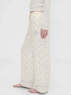 Gap × Summer Fridays Relaxed Flannel Dotted PJ Pants