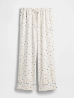 Gap × Summer Fridays Relaxed Flannel Dotted PJ Pants