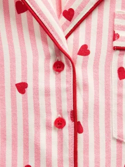 Gap × Summer Fridays Relaxed Flannel Hearts PJ Shirt