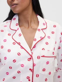 Gap × Summer Fridays Relaxed Poplin Kiss PJ Shirt