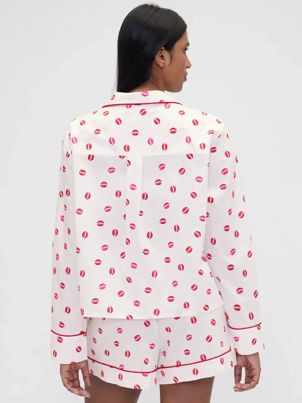 Gap × Summer Fridays Relaxed Poplin Kiss PJ Shirt