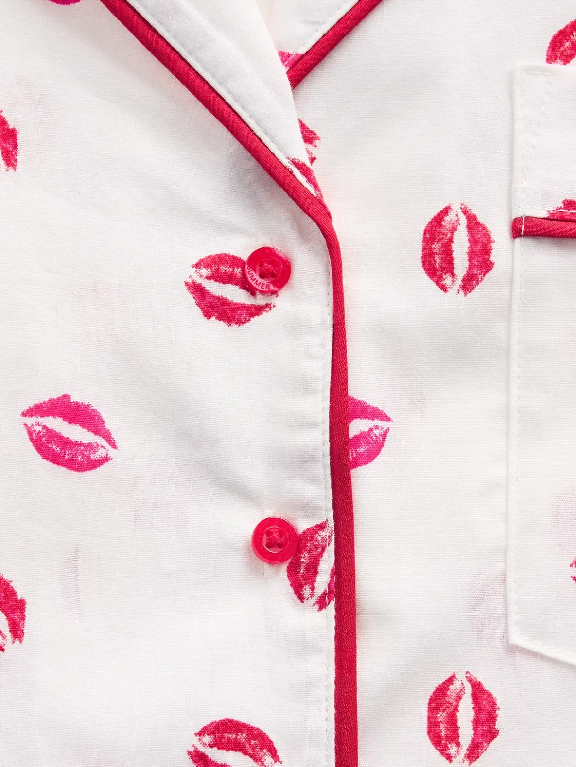 Gap × Summer Fridays Relaxed Poplin Kiss PJ Shirt