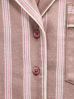 Gap × Summer Fridays Relaxed Flannel Stripe PJ Shirt