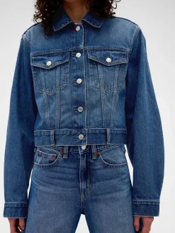 Gap × Victoria Beckham Relaxed Crop Denim Jacket