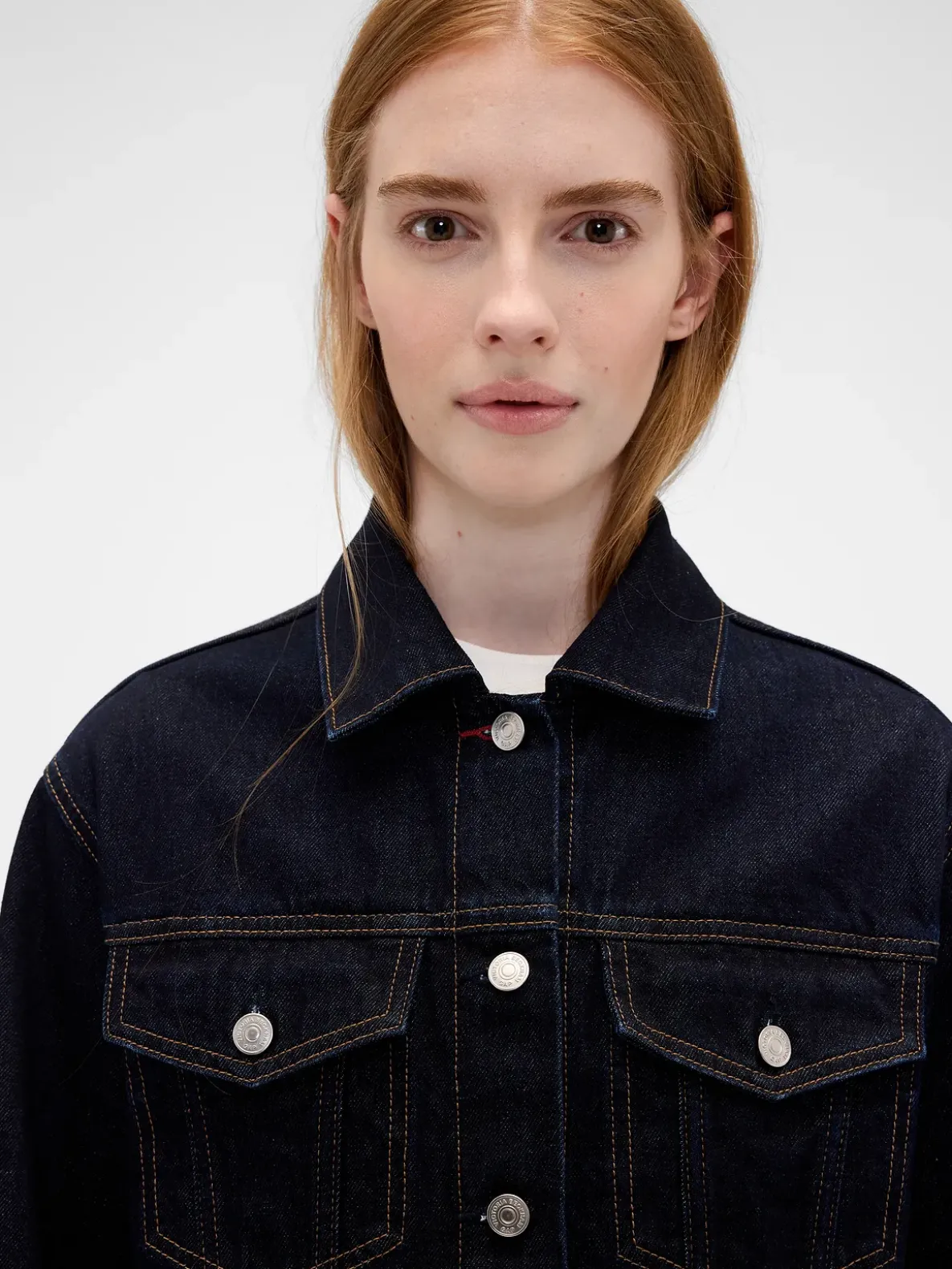 Gap × Victoria Beckham Relaxed Crop Denim Jacket