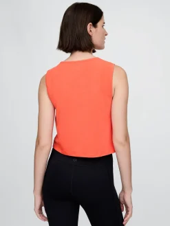 GapFit Breathe Crop Muscle Tank Top