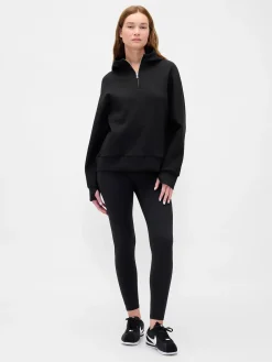 GapFit Oversized Quarter-Zip Hoodie