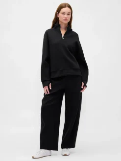 GapFit Oversized Quarter-Zip Hoodie