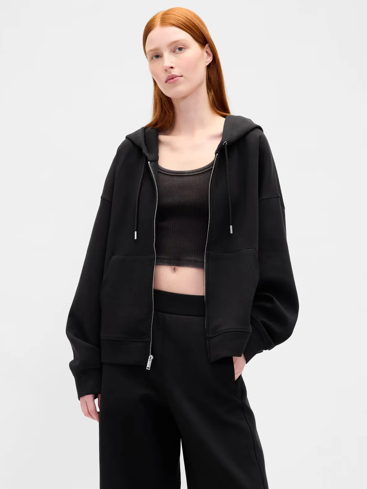 GapFit Oversized Zip Hoodie