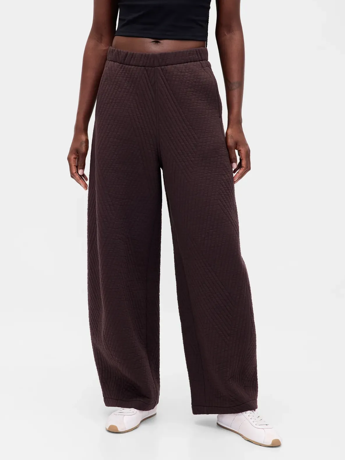 GapFit Quilted Jacquard Barrel Pants