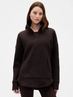 GapFit Quilted Jacquard Half-Zip Pullover