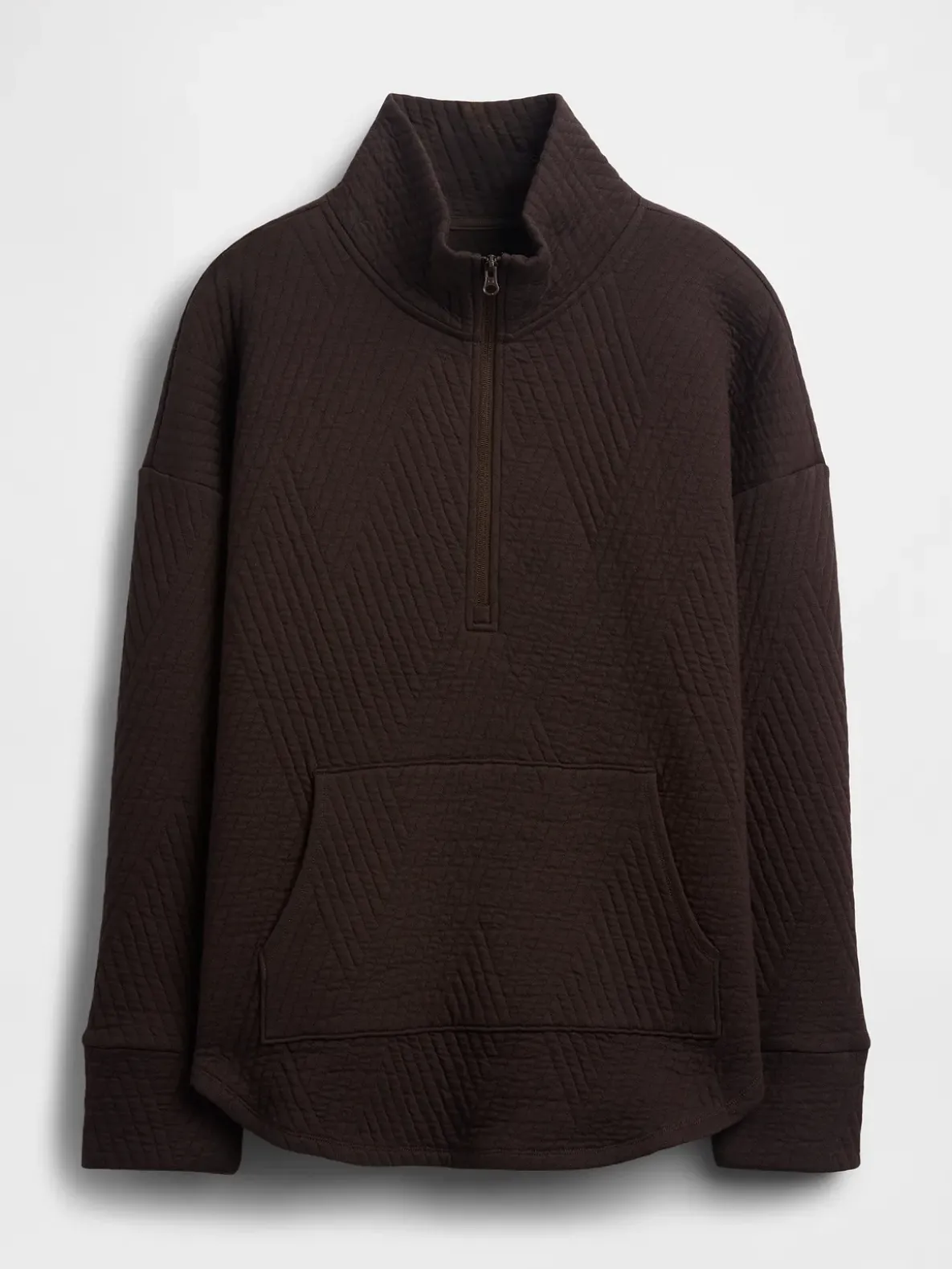GapFit Quilted Jacquard Half-Zip Pullover