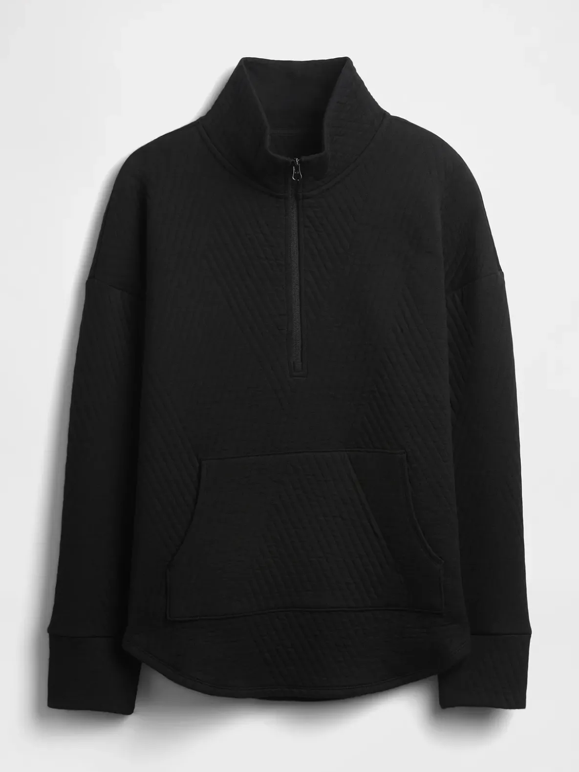 GapFit Quilted Jacquard Half-Zip Pullover