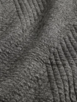 GapFit Quilted Jacquard Knit Funnel-Neck Pullover