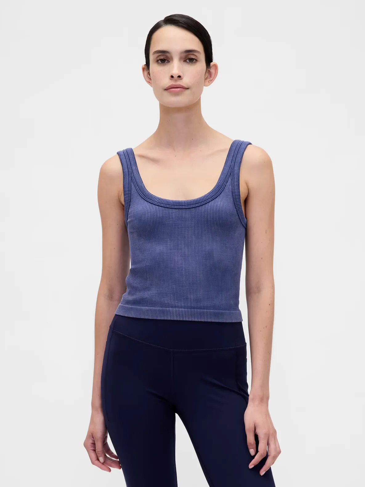 GapFit Seamless Rib Crop Tank Top