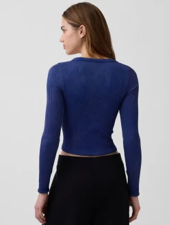 GapFit Seamless Rib Crop Top