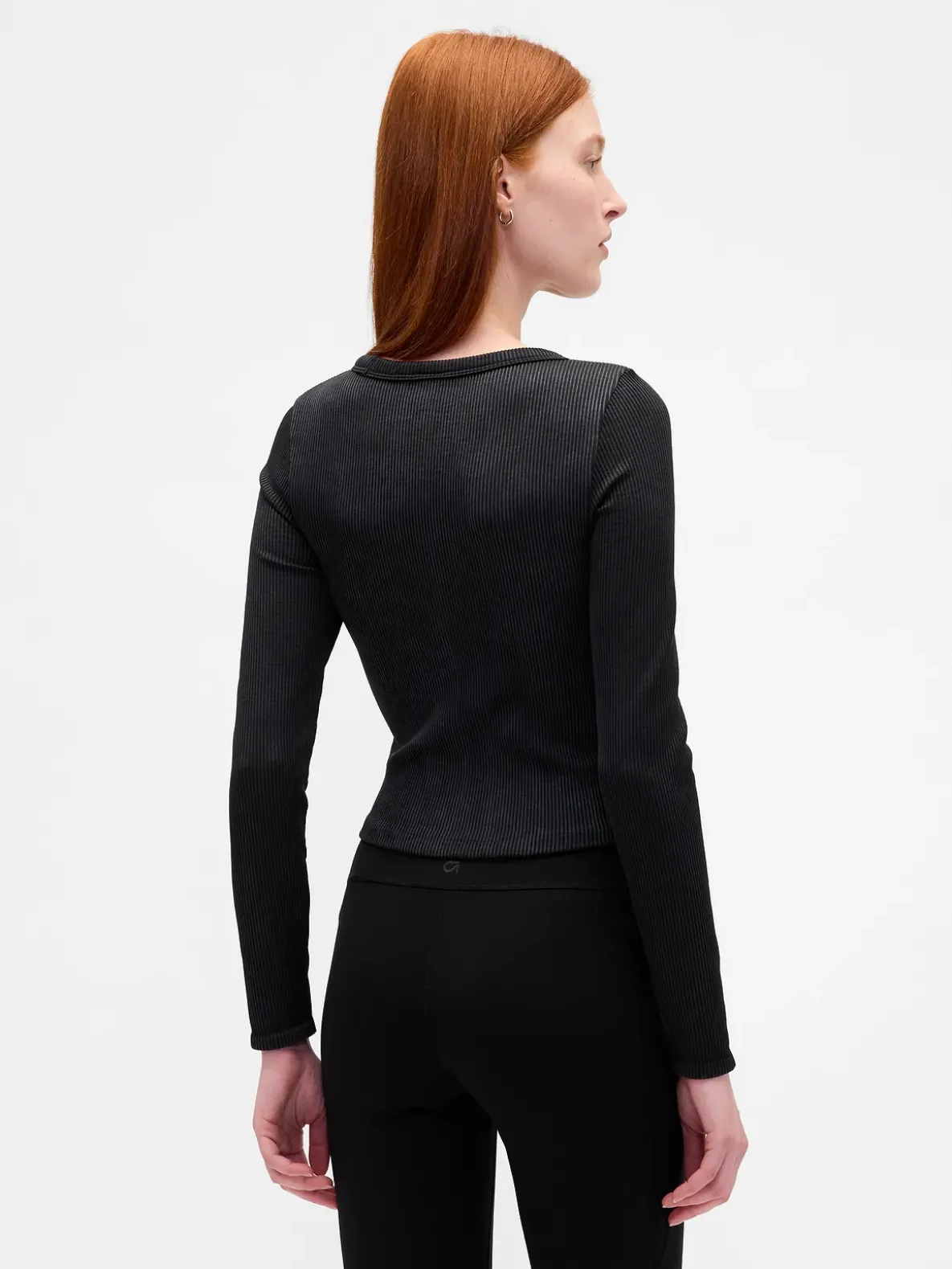 GapFit Seamless Rib Crop Top