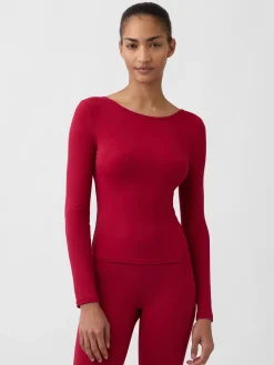 GapFit Smooth Boatneck T-Shirt