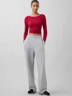 GapFit Smooth Boatneck T-Shirt