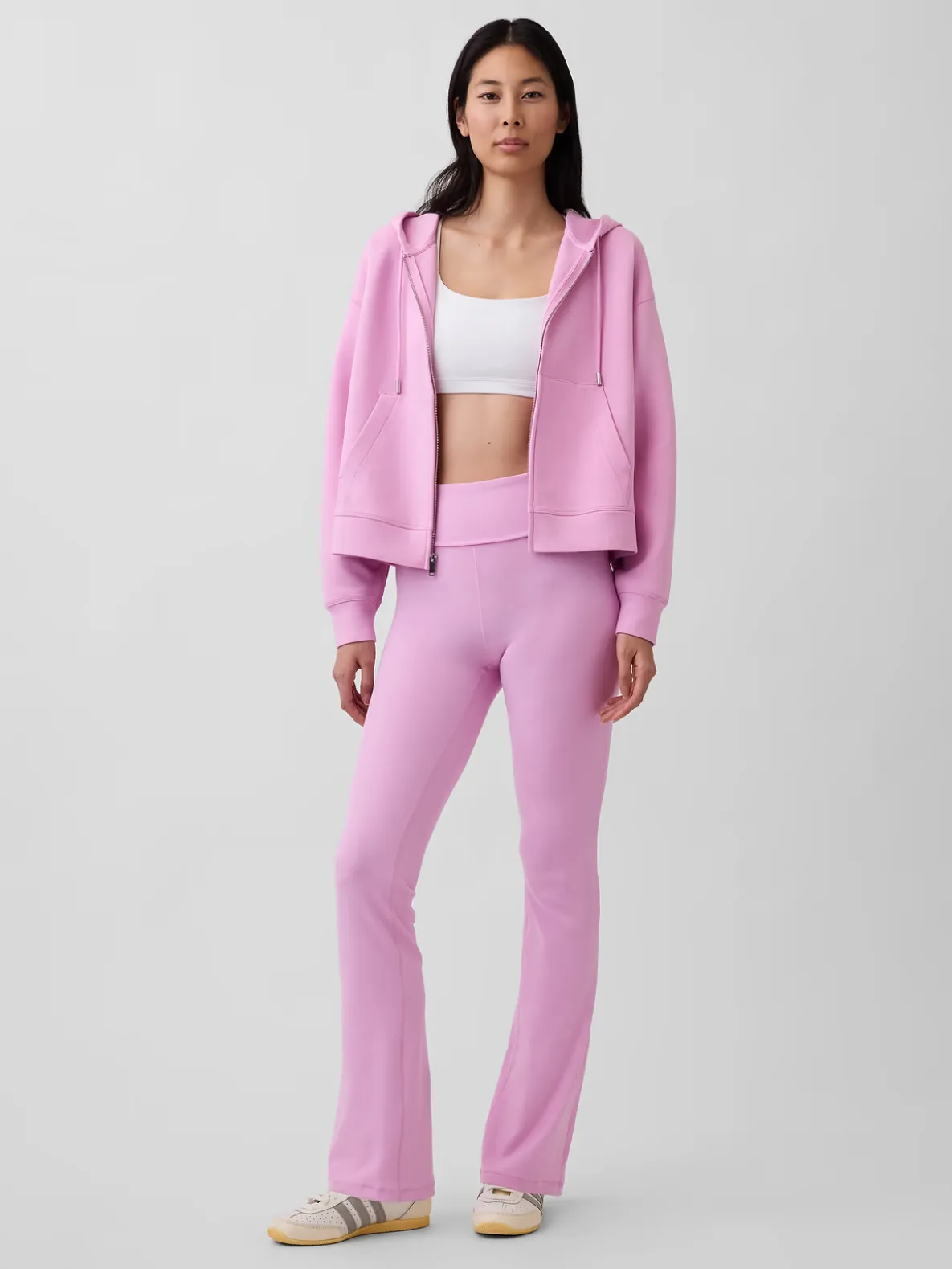 GapFit Smooth Foldover Mini Flare Leggings