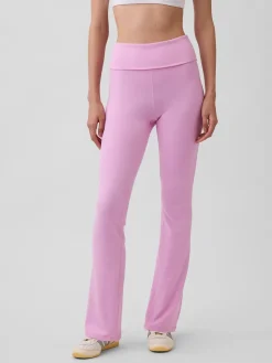 GapFit Smooth Foldover Mini Flare Leggings