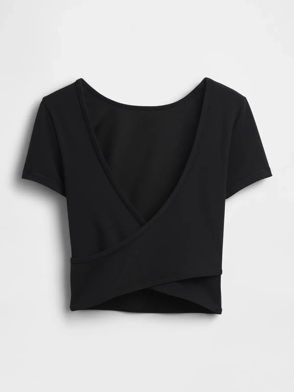 GapFit Smooth Reversible Wrap Crop Top